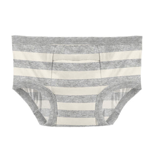 Bamboo Training Pants - Heathered Mist Sweet Stripe Potty Training