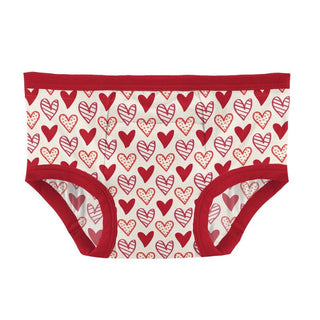 Bamboo Training Pants - Natural Heart Doodles Potty Training