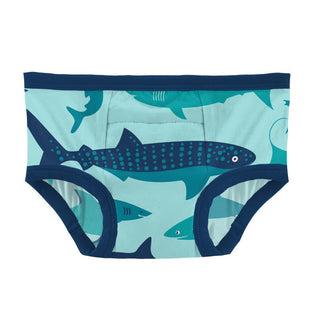 Bamboo Training Pants - Summer Sky Sharks Potty Training