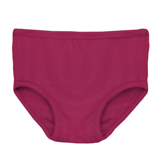 Solid Bamboo Underwear - Berry Toddler Underwear