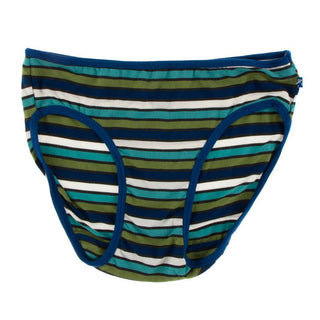 Bamboo Underwear - Botany Grasshopper Stripe with Navy KicKee Pants