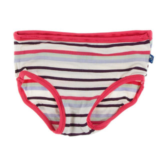 Bamboo Underwear - Chemistry Stripe with Red Ginger Toddler Underwear