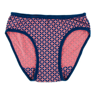 Kickee Pants Girl's Underwear - Desert Rose Taj Mahal with Navy