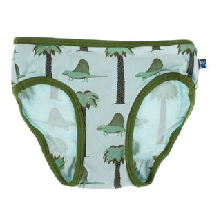 Bamboo Underwear - Dimetrodon with Moss Toddler Underwear