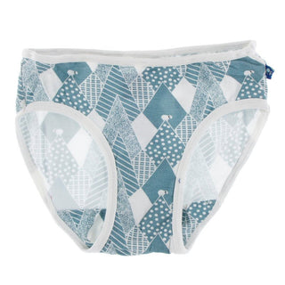 Bamboo Underwear - Dusty Sky Mountains with Natural Toddler Underwear