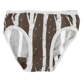 Kickee Pants Girl's Underwear - Falcon Snow with Natural