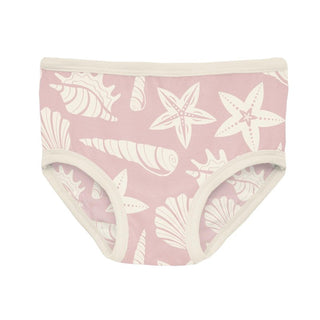 Bamboo Underwear (Set of 3) - Stormy Sea Seahorses, Natural & Baby Rose Shells & Starfish KicKee Pants