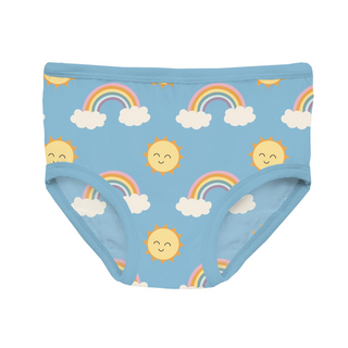 Kickee Pants Underwear (Set of 3) - Sunshine and Rainbows, Natural & Happy Stripe