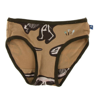 Kickee Pants Girl's Underwear - Tannin T-Rex Dig with Bark