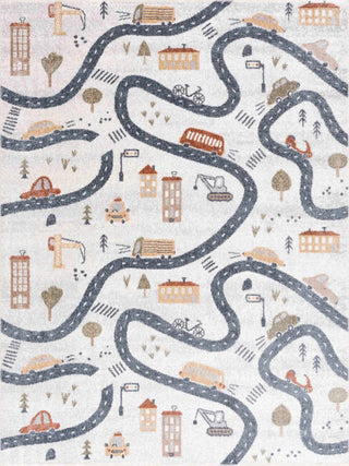 Mave Roads Washable Kids Rug