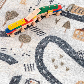 Mave Roads Washable Kids Rug