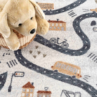 Mave Roads Washable Kids Rug