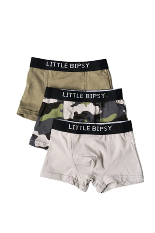 Boxer Briefs (3-Pack) - Army Camo Little Bipsy