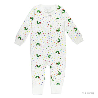 Footless Romper with 2-Way Zipper - Caterpillar L'ovedbaby