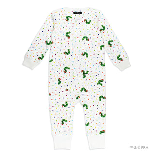 Footless Romper with 2-Way Zipper - Caterpillar L'ovedbaby