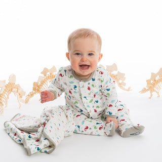 Organic Cotton Magnetic Footie - Dino Expedition Magnetic Me