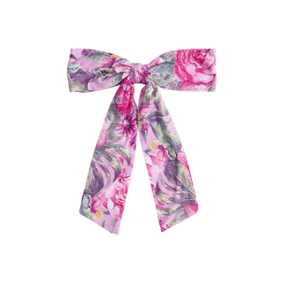 Bamboo Luxe Bow Hair Clip  - Ellery (Floral)