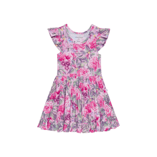 Bamboo Ruffled Twirl Dress  - Ellery (Floral)