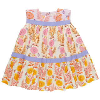 Pink Chicken Girl's Krista Dress - Gilded Floral Mix