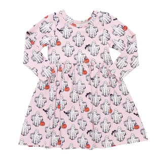 Pink Chicken Long Sleeve Steph Dress - Ghastly Ghost