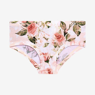 Bamboo 3-Piece Brief Set - Vintage Pink Rose (Floral) Toddler Underwear