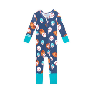 Boy's Bamboo Convertible Footie Romper - Homer (Baseball) Baby & Toddler Sleepwear