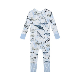 Boy's Bamboo Convertible Footie Romper - Sharkly Baby & Toddler Sleepwear