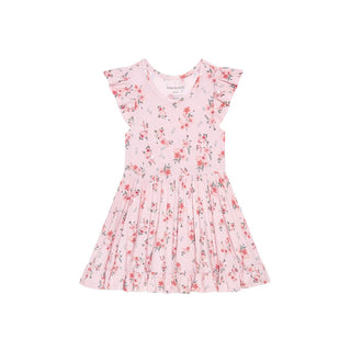 Bamboo Cap Sleeve Ruffled Twirl Dress - London (Floral) Baby & Toddler Dresses