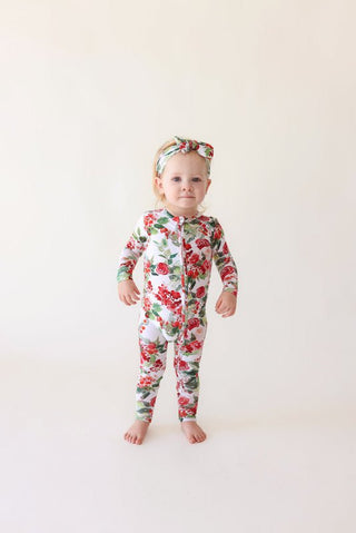 Bamboo Convertible Footie Romper - Beatrix (Floral) Baby & Toddler Sleepwear