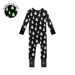 Posh Peanut Convertible Footie Romper - Ghostly