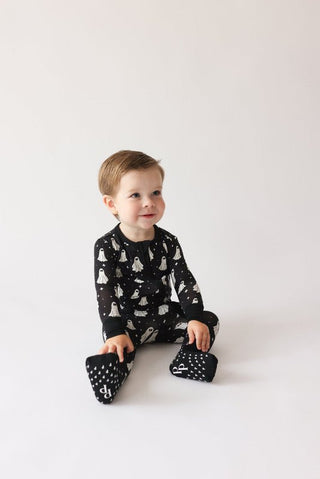 Posh Peanut Convertible Footie Romper - Ghostly