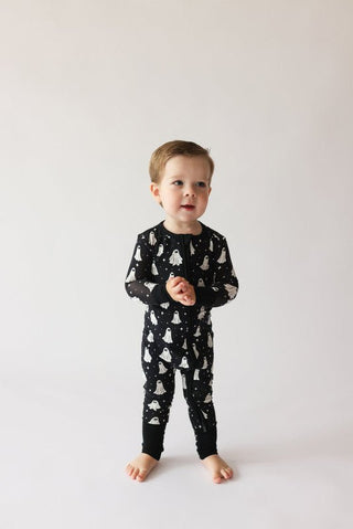 Posh Peanut Convertible Footie Romper - Ghostly