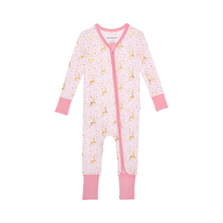 Bamboo Convertible Footie Romper - Ryleigh (Reindeer) Baby & Toddler Sleepwear