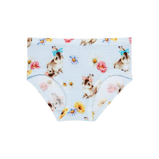 Girl's 3-Piece Bamboo Brief Set - Tinsley Jane (Bunnies and Floral) Toddler Underwear