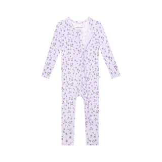 Posh Peanut Girl's Convertible Footie Romper - Jeanette (Floral)