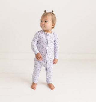 Posh Peanut Girl's Convertible Footie Romper - Jeanette (Floral)