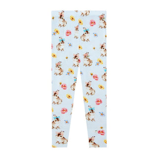 Girl's Bamboo Long Sleeve Pajama Set - Tinsley Jane (Bunnies and Floral) Baby & Toddler Sleepwear