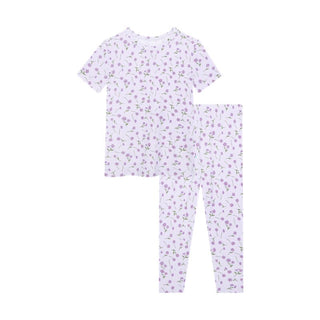 Posh Peanut Girl's Short Sleeve Pajama Set - Jeanette (Floral) | These Sleepies provide comfort and delightful designs for joyful bedtimes.