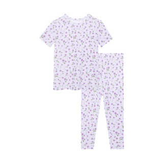 Posh Peanut Girl's Short Sleeve Pajama Set - Jeanette (Floral) | These Sleepies provide comfort and delightful designs for joyful bedtimes.
