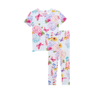 Posh Peanut Girl's Bamboo Short Sleeve Pajama Set - Nicolette | These Sleepies provide comfort and delightful designs for joyful bedtimes.