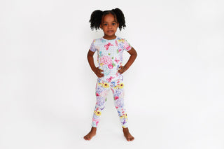 Posh Peanut Girl's Bamboo Short Sleeve Pajama Set - Nicolette