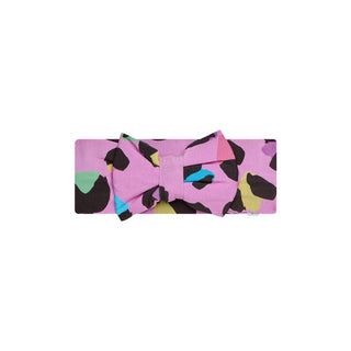 Posh Peanut Infant Luxe Headwrap with Bow - Electric Leopard