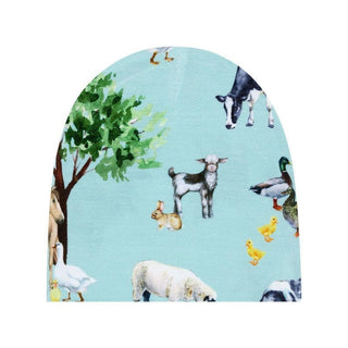 Infant Bamboo Swaddle and Beanie Set - Brayden (Farm Animals) Swaddling Blankets