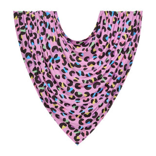 Infant Bamboo Swaddle and Headwrap Set - Electric Leopard Swaddling Blankets