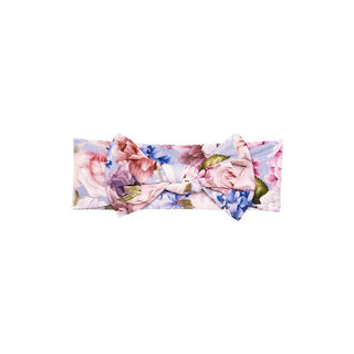 Bamboo Infant Swaddle and Headwrap Set - Annie (Floral) Posh Peanut