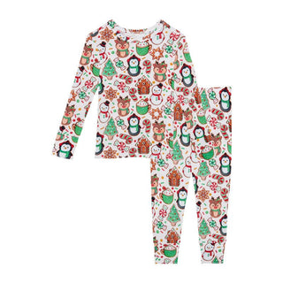 Posh Peanut Long Sleeve Pajama Set - Cookie Medley