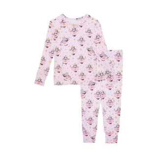 Bamboo Long Sleeve Pajama Set - Philomena (Hippos) Posh Peanut