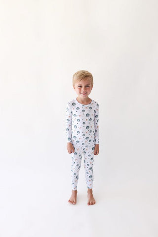 Posh Peanut Long Sleeve Pajama Set - Roux