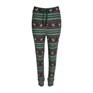 Posh Peanut Long Sleeve Scoop Neck Top & Jogger Pajama Set - Holiday Fair Isle