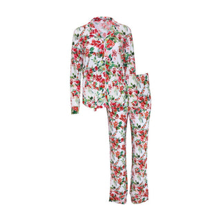 Bamboo Long Sleeve Top & Relaxed Long Pajama Pants Set - Beatrix (Floral) Pajamas